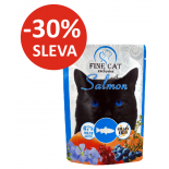 FINE CAT XXL pouch for cats with SALMON 300g
