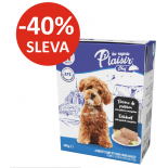 Plaisir Chef TETRAPACK pro dospělé psy Ryba s těstovinami a cuketou PATÉ 380g
