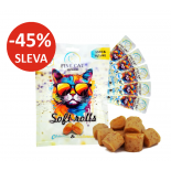 FINE CAT Exclusive Soft Roll svačinka pro kočky KUŘECÍ S LOSOSEM 5x10g