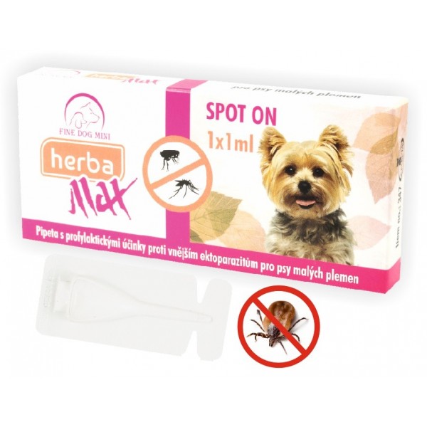 Herba Max Spot On pro psy malých plemen 1 x 1 ml