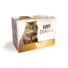 eco Diana cat kapsičky kuřecí kousky v omáčce 12x100g