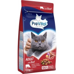 PreVital Cat granule Adult hovězí se zeleninou 1,8kg