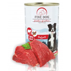 FINE DOG FoN konzerva pro psy HOVĚZÍ 70%MASA Paté 400g