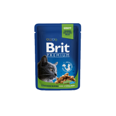 Brit Premium Cat kapsa Sterilised kuřecí 100g