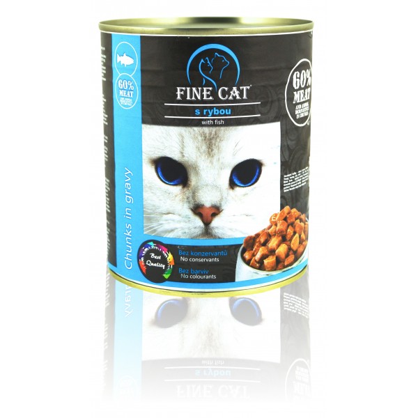 FINE CAT konzerva pro kočky s Rybou 830 g