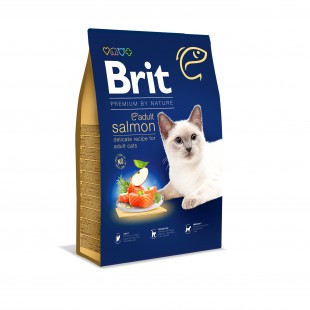 Brit Premium by Nature Cat Adult Salmon 8kg - NEW