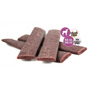 FINE DOG FoN Meat snack - JEHNĚČÍ pásek 1kg "LAMB STRIPS" - NEW