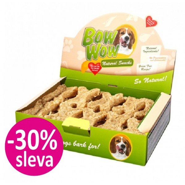 Bow Wow Naturální Kost se sušeným hmyzem - dýní a inulinem 30ks BOX