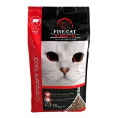 FINE CAT GRANULE pro kočky s HOVĚZÍM 10kg