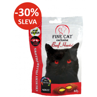 FINE CAT Filled pillows for cats BEEF 60g