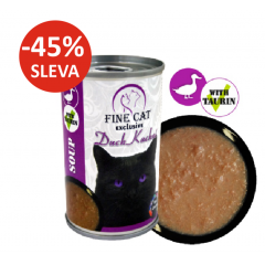 FINE CAT Exclusive Pol&eacute;vka pro kočky KACHN&Iacute; 158g