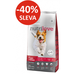 Nutrilove GRANULE pro psy Adult Small Breeds s čerstv&yacute;m kuřec&iacute;m 8kg