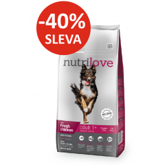 Nutrilove GRANULE pro psy Adult Medium Breeds s čerstv&yacute;m kuřec&iacute;m 8kg