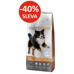 Nutrilove GRANULE pro psy Adult Large Breeds s čerstv&yacute;m kuřec&iacute;m 12kg