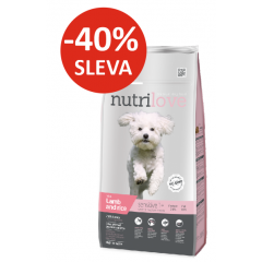 Nutrilove GRANULE adult Sensitive Small & Medium breeds s jehněč&iacute;m 8kg