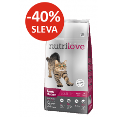 Nutrilove GRANULE pro kočky Adult 1+ s čerstv&yacute;m kuřec&iacute;m 8kg