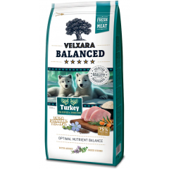 Velxara Balanced Dry FM Dog Puppy & Junior Monoprotein Turkey & Rice 12 kg