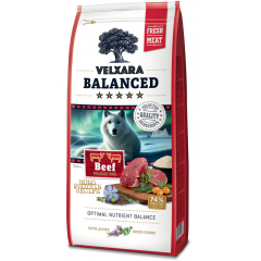 Velxara Balanced Dry FM Dog Adult Monoprotein Beef & Rice 12 kg