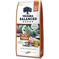 Velxara Balanced Dry FM Dog Senior Monoprotein Turkey & Rice 12 kg