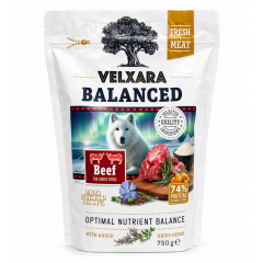 Velxara Balanced Dry FM Dog Adult Monoprotein Beef & Rice 750 g