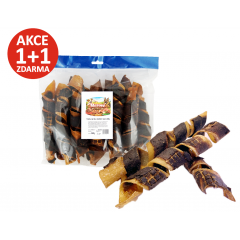 Masov&eacute; pamlsky pro psy - Vepřov&aacute; spir&aacute;la s kachn&iacute;m masem 500g 1+1 ZDARMA