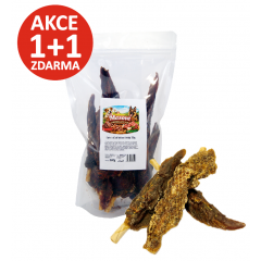 Masov&eacute; pamlsky pro psy - Kuřec&iacute; s bůvol&iacute; tyčkou (l&iacute;z&aacute;tka) 500g 1+1 ZDARMA