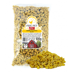 FINE DOG Pasta feed yellow collar 800g - BAG