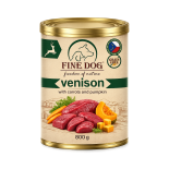 FINE DOG FoN Grain-free konzerva ZVĚŘINA s mrkví a dýní 800g