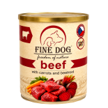 FINE DOG FoN Grain-free konzerva HOVĚZÍ s mrkví a červenou řepou 800g