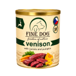 FINE DOG FoN Grain-free konzerva ZVĚŘINA s mrkví a dýní 800g