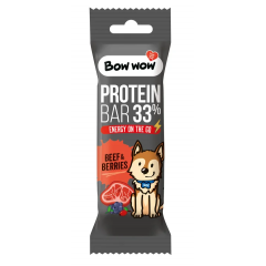 Bow wow proteinov&aacute; tyčinka Hověz&iacute; & Lesn&iacute; plody 32g
