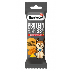 Bow wow proteinov&aacute; tyčinka Drůbež & Kurkuma 32g